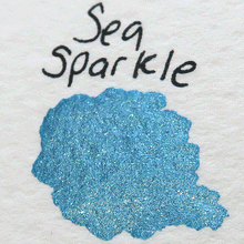 Load image into Gallery viewer, Sea Sparkle - Handmade Watercolor Paints (sparkly metallic)
