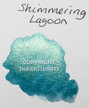 Load image into Gallery viewer, Shimmering Lagoon - Handmade Watercolor Paints (metallic)
