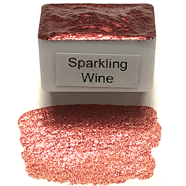 Sparkling Wine - Handmade Watercolor Paints (glitter)