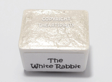 Load image into Gallery viewer, The White Rabbit - Handmade Watercolor Paints (sparkly metallic)
