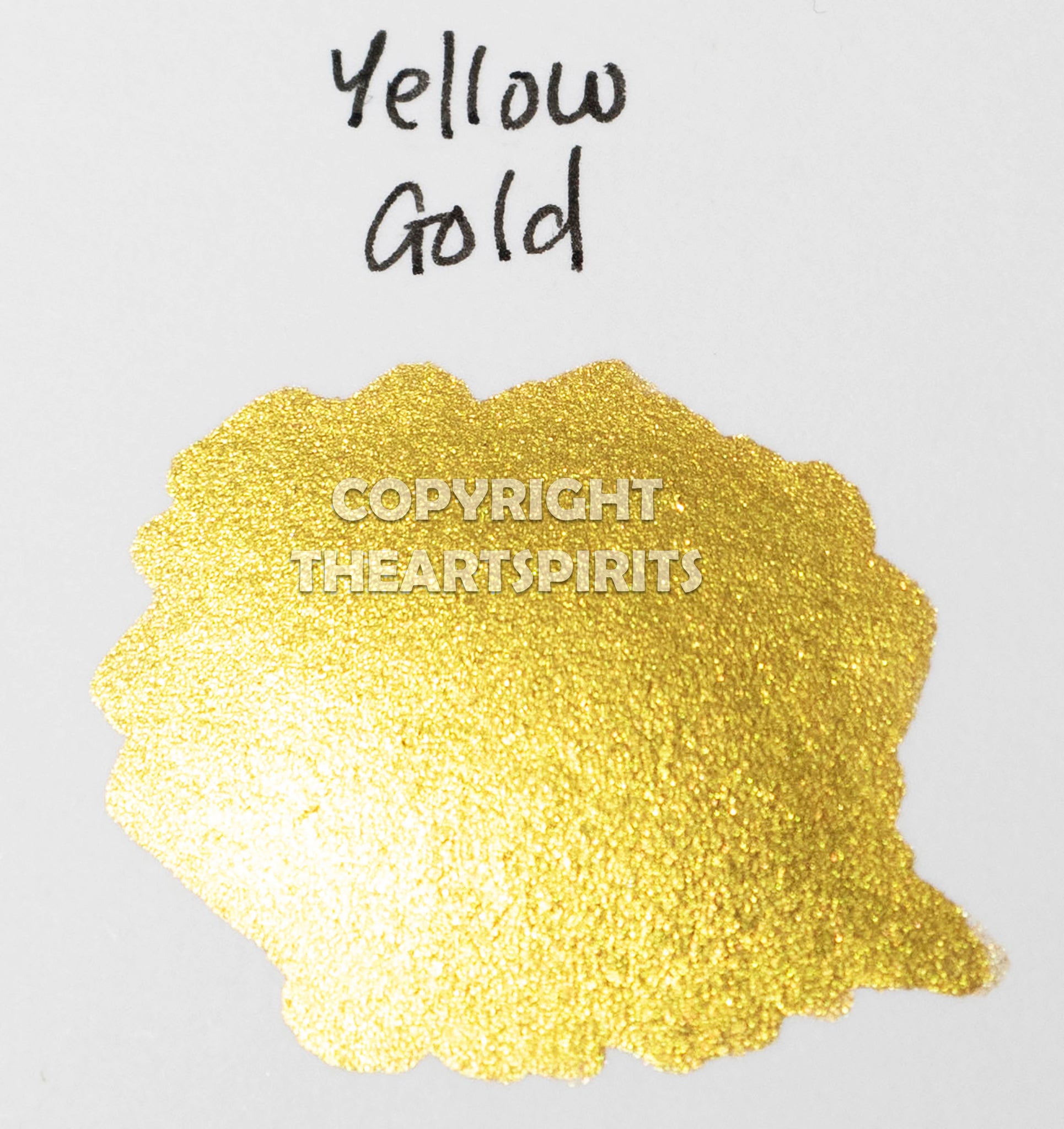 Yellow Gold FULL PAN - Handmade Watercolor Paints (metallic)