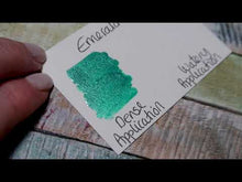 Load and play video in Gallery viewer, Emerald City - Handmade Watercolor Paints (sparkly metallic)
